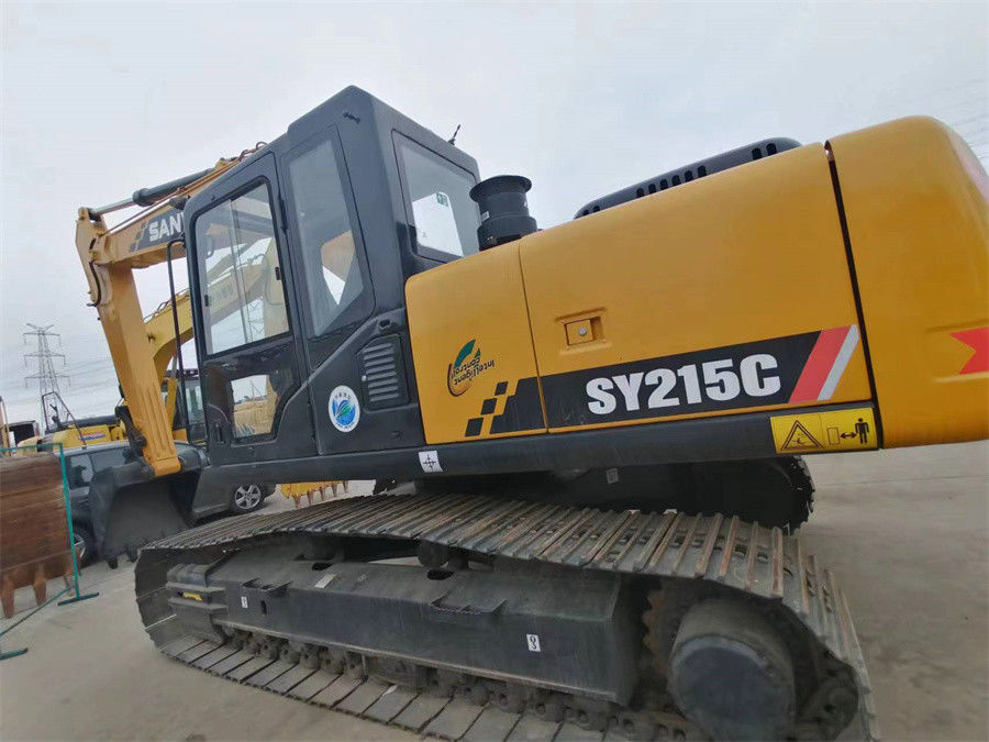 Chińska marka Używana hydrauliczna koparka Sany 215 Średnia koparka gąsienicowa 20 ton