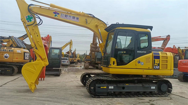 13 ton Używana koparka japońska Używana koparka gąsienicowa Komatsu PC130 Średnia koparka
