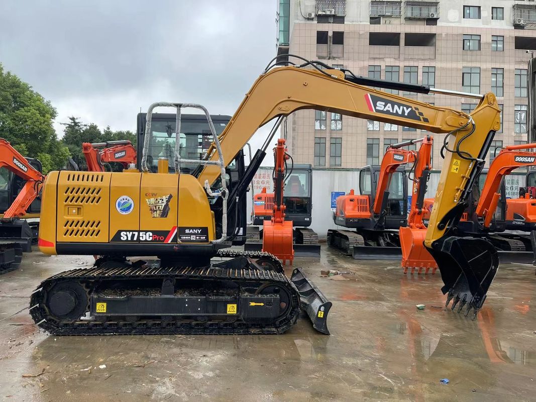 2022 Używany Sany SY75C Ekskawator Sany Crawler 7.5 Tons Mini Ekskawator