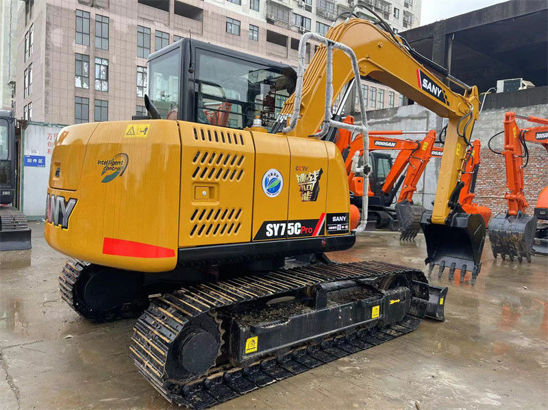Stosowany Sany SY75C Pro Mini Ekskawator używany 7,5-tonowy Sany Mini Digger