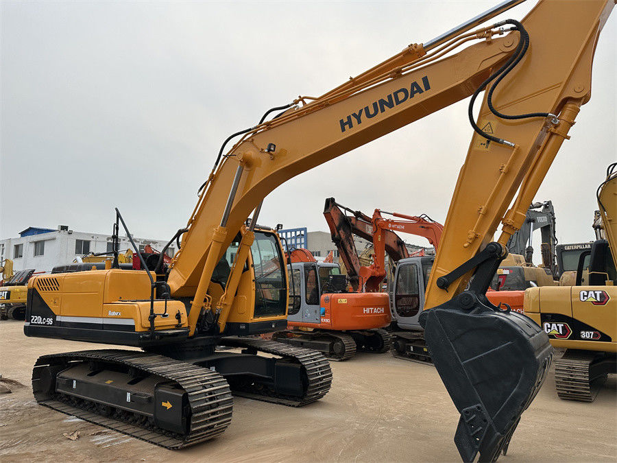 Oryginalny Hyundai 220 Excavator Hydraulic Crawler Produced In Korea R220lc 9s