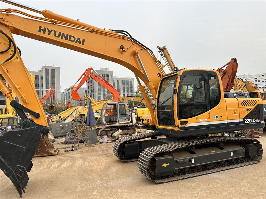 Oryginalny Hyundai 220 Excavator Hydraulic Crawler Produced In Korea R220lc 9s