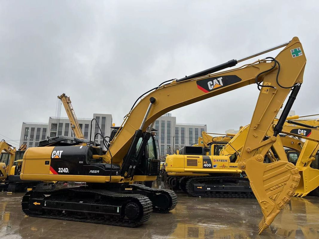 Ciężkie urządzenia używane CAT 324DL Excavator Crawler Caterpillar Breaker Hammer Line Mocny silnik