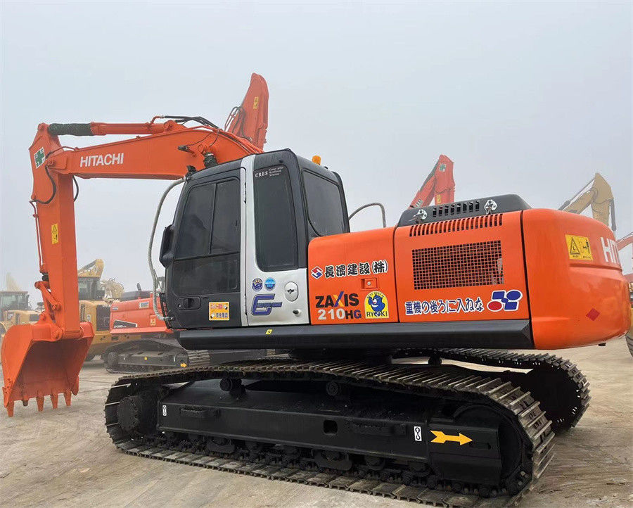 Używana koparka Hitachi ZX210 z Japonii z silnym nadwoziem z bezpośrednim wtryskiem