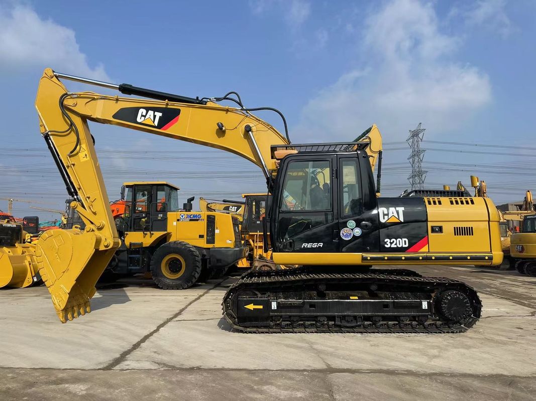 Wykorzystany grabarz Caterpillar 320D z wtryskiem 3066 silnik 20 ton średni CAT 320 grabarz