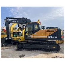 Pojemność zbiornika paliwa 255L Używany grabarz Hyundai z oryginalnym zaworem hydraulicznym i prędkością obrotową 10,2 obr./min