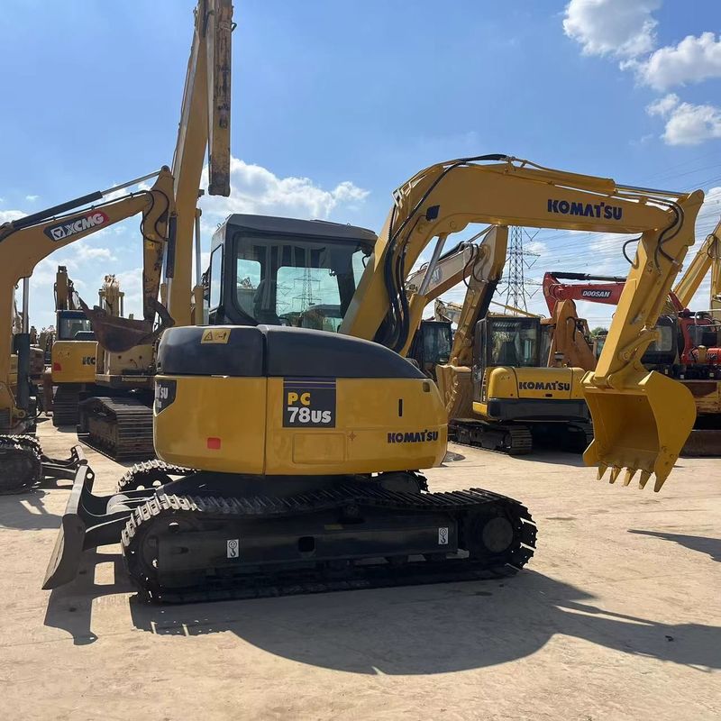 8 Ton używany Komatsu PC78US-6 Mini Excavator o pojemności wiadra 0,34 m3
