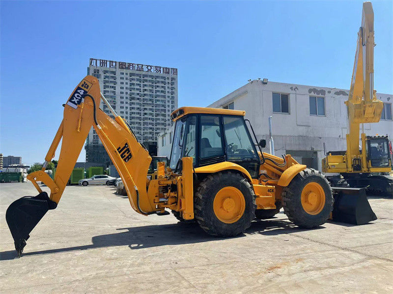 Pochodzenie USA Stosowany JCB 4CX Ładowarka wyciągów używanych JCB 4CX Kołowy ładowarka wyciągów