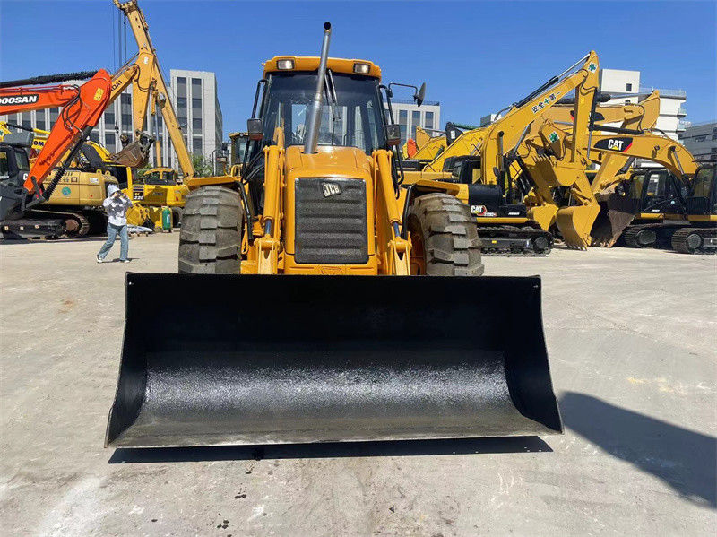Pochodzenie USA Stosowany JCB 4CX Ładowarka wyciągów używanych JCB 4CX Kołowy ładowarka wyciągów
