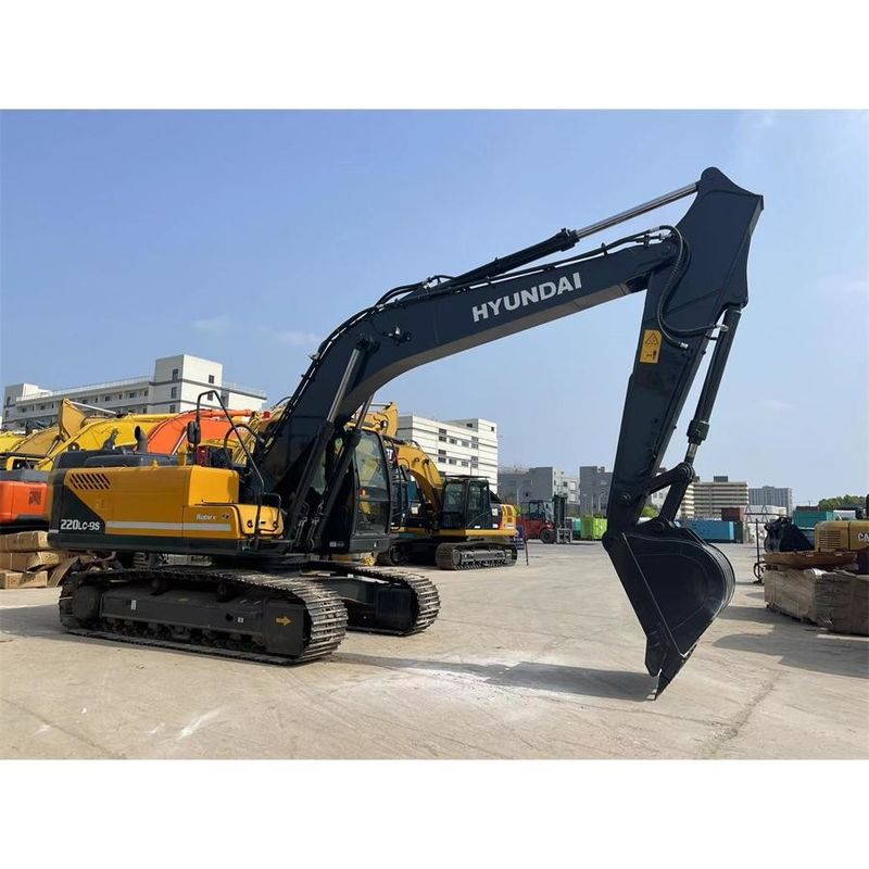 Ciężki Digger Hyundai R220 9S Ogólne wymiary 9.55m*2.99m*3.08m