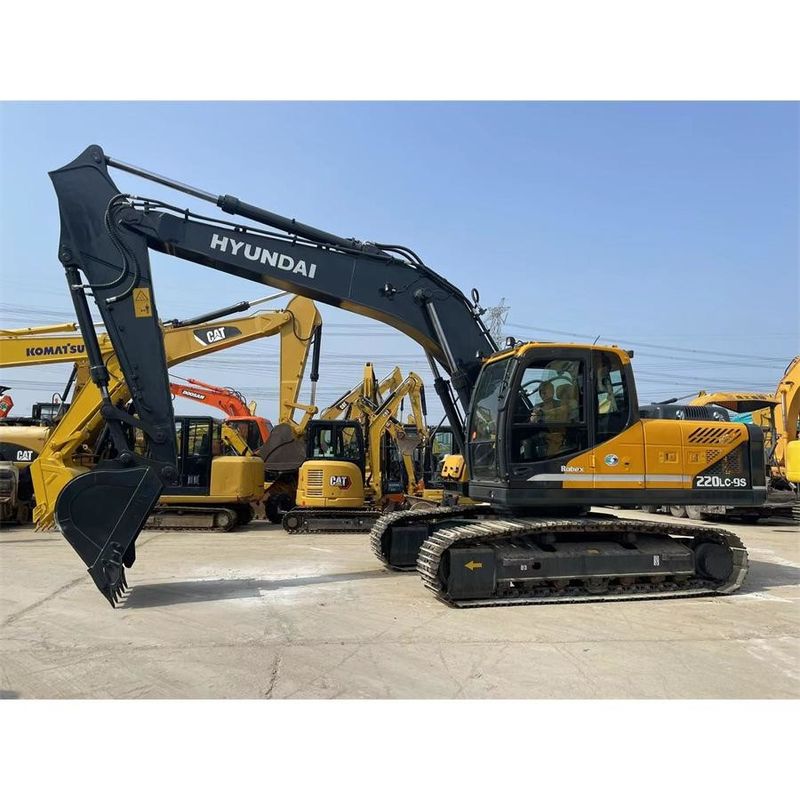 Ciężki Digger Hyundai R220 9S Ogólne wymiary 9.55m*2.99m*3.08m