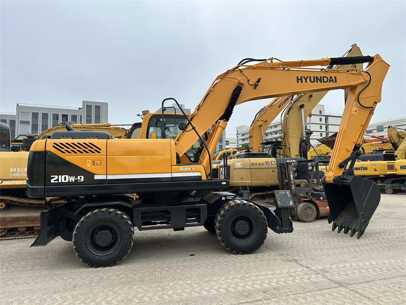 odnowiony Używany Hyundai R210W-9 Koparnia na kółkach Używany Hyundai 21 Ton 210 Koparnia na kółkach