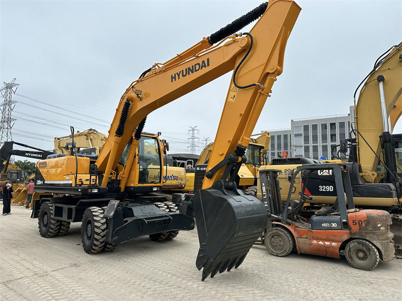 odnowiony Używany Hyundai R210W-9 Koparnia na kółkach Używany Hyundai 21 Ton 210 Koparnia na kółkach