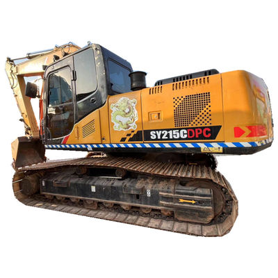 Używana koparka hydrauliczna Sany Sy215c żółta konstrukcja