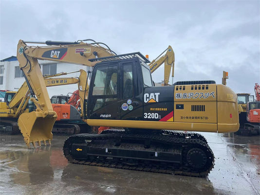 Używana koparka gąsienicowa CAT 320D o masie 20 ton do dużych projektów budowlanych