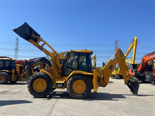 Pochodzenie USA Stosowany JCB 4CX Ładowarka wyciągów używanych JCB 4CX Kołowy ładowarka wyciągów