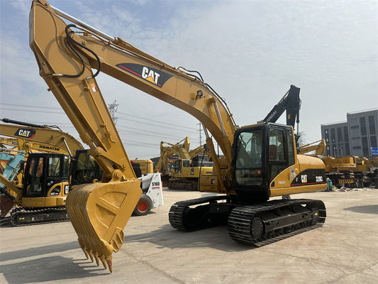 Czysty używany ekskavator Caterpillar 320C w dobrym stanie.