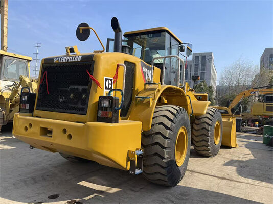 Używany ładowarka kołowa CAT 966H z silnikiem Weichai 23698 kg waga robocza i 4,0 m3 pojemność wiadra